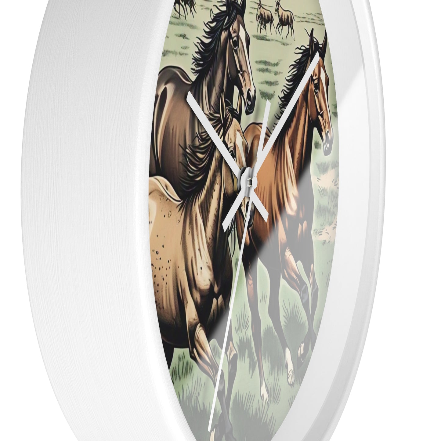 Rustic Horse Wall Clock - Equestrian Decor, Farmhouse Style, Gift for Horse Lovers, Country Home Decor, Western Wall Art