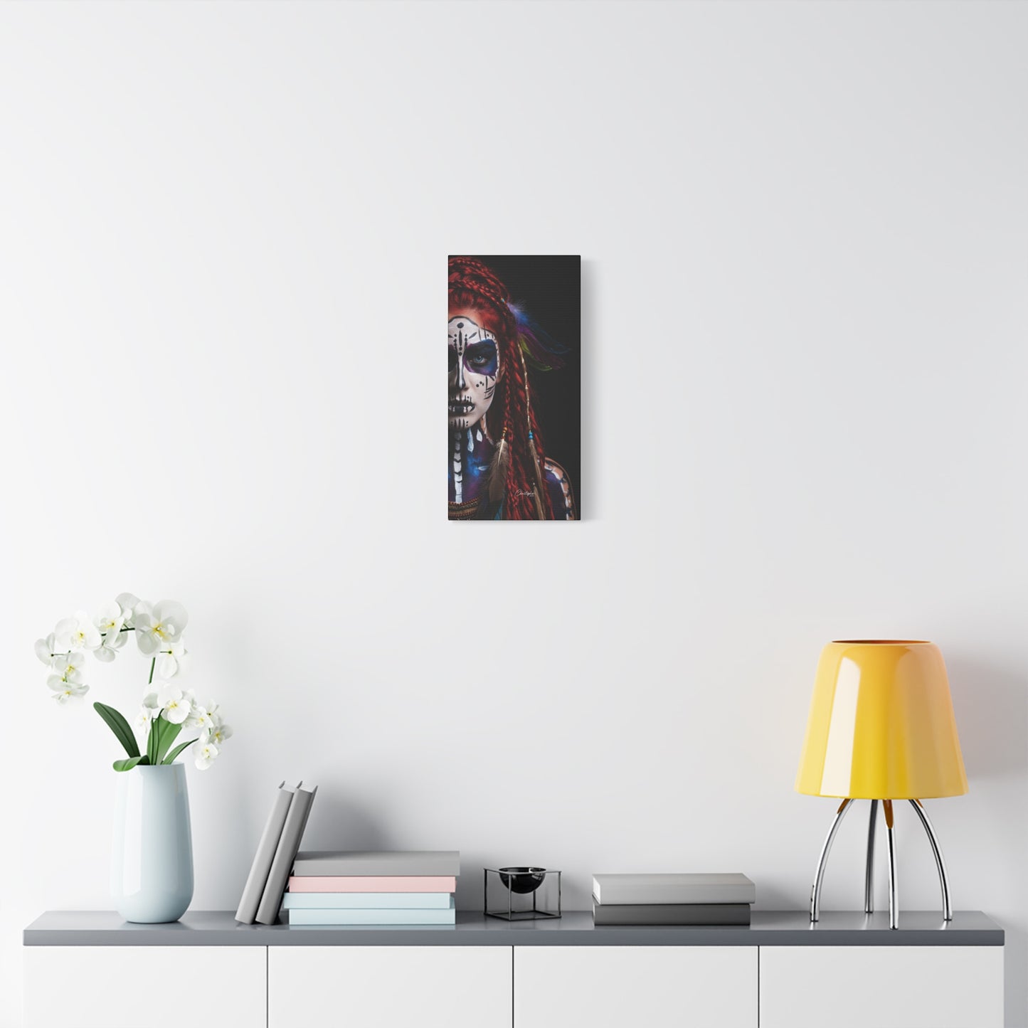 Colorful Tribal Art Canvas Print - Bohemian Home Decor
