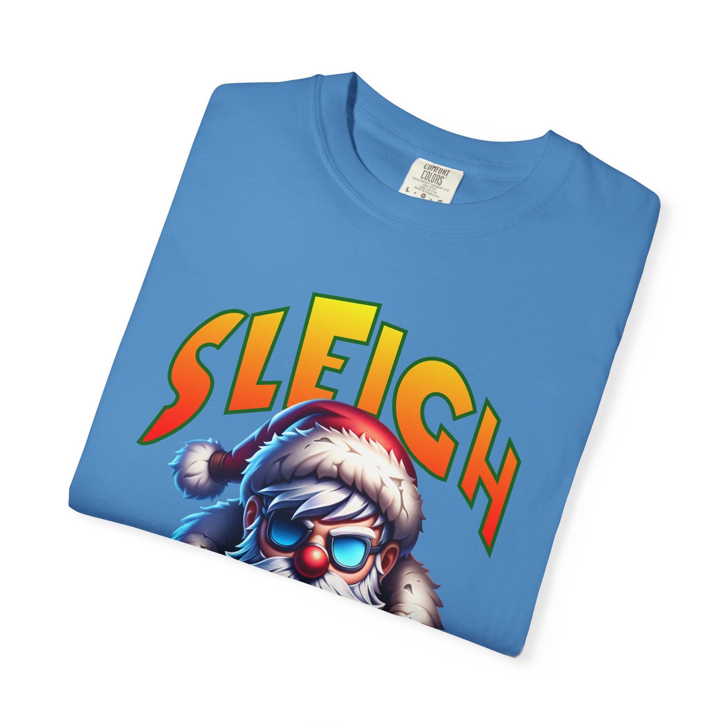 Sleigh Mode T-Shirt — Cool Santa Graphic Holiday Tee