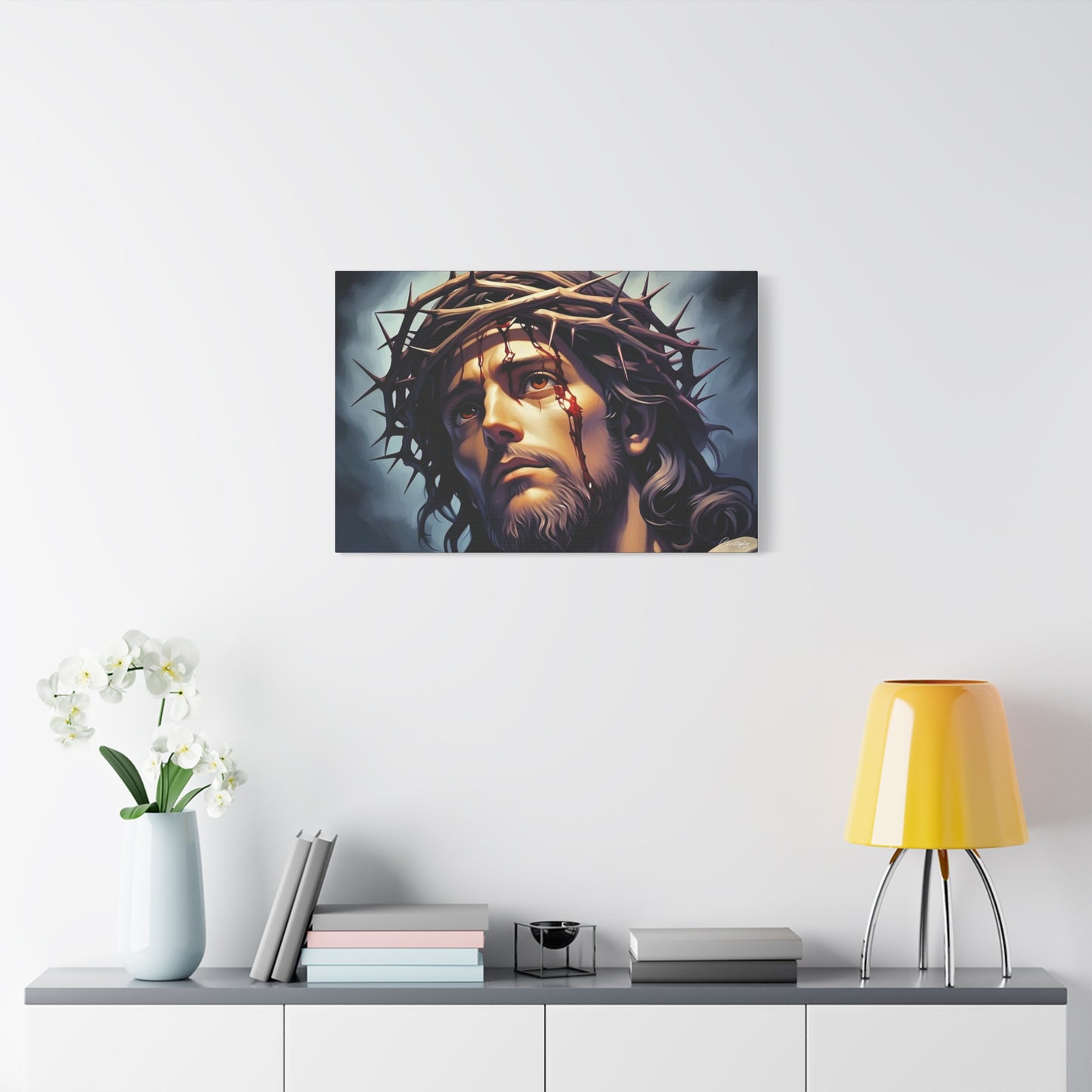 Religious Art Print Canvas, Inspirational Wall Decor, Christian Home Decor, Jesus Art, Gift for Faith-Based Celebrations
