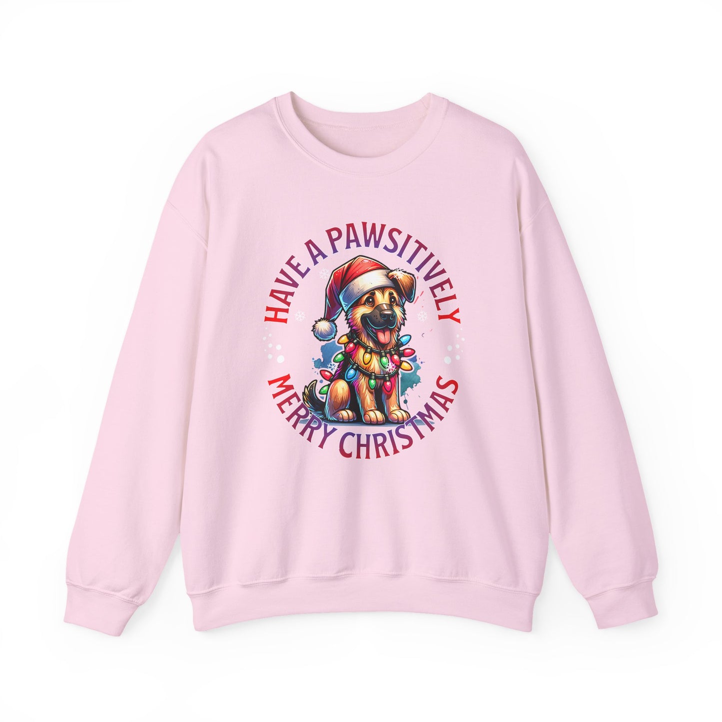 Christmas German Shepard Sweatshirt – "Have a Pawsitively Merry Christmas" Crewneck