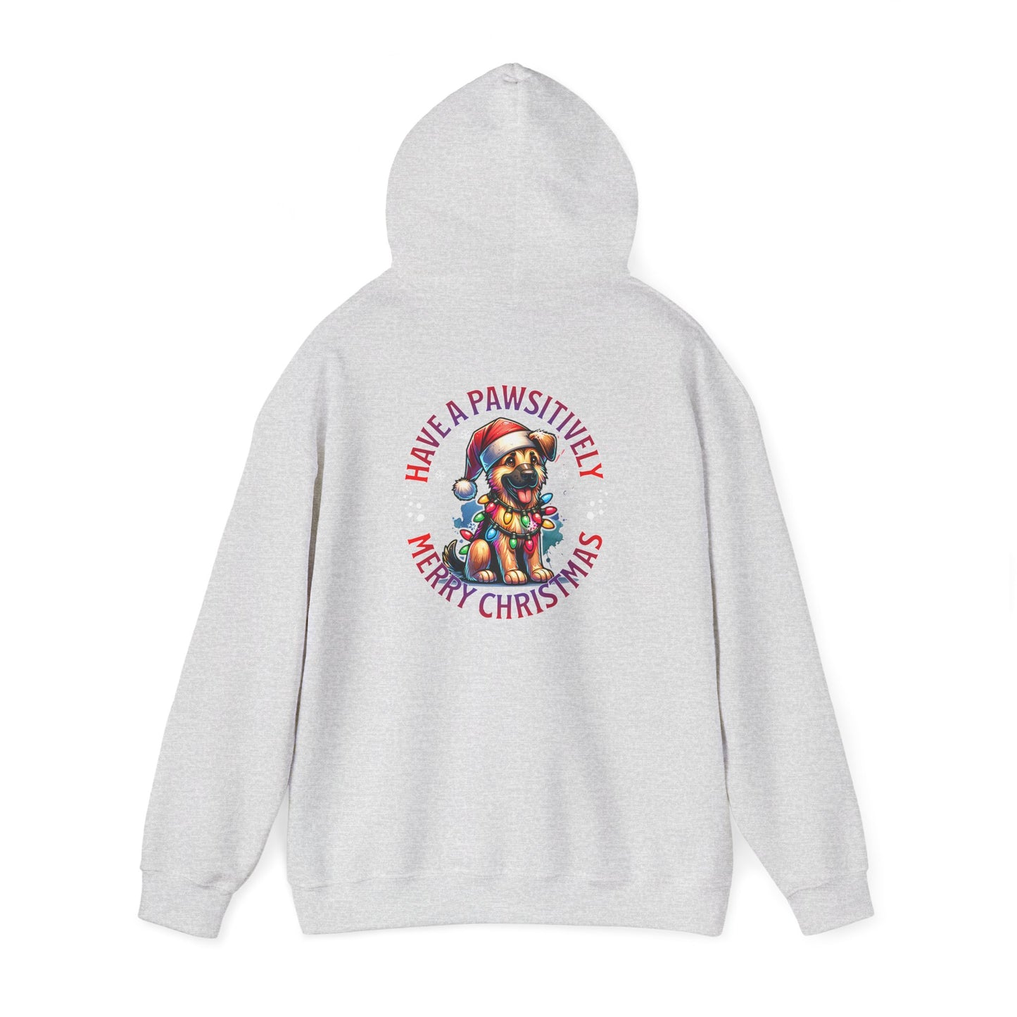 Christmas Pack German Shepard Hoodie - 'Have A Paw-sitively Merry Christmas' Holiday Pet Lover Sweatshirt