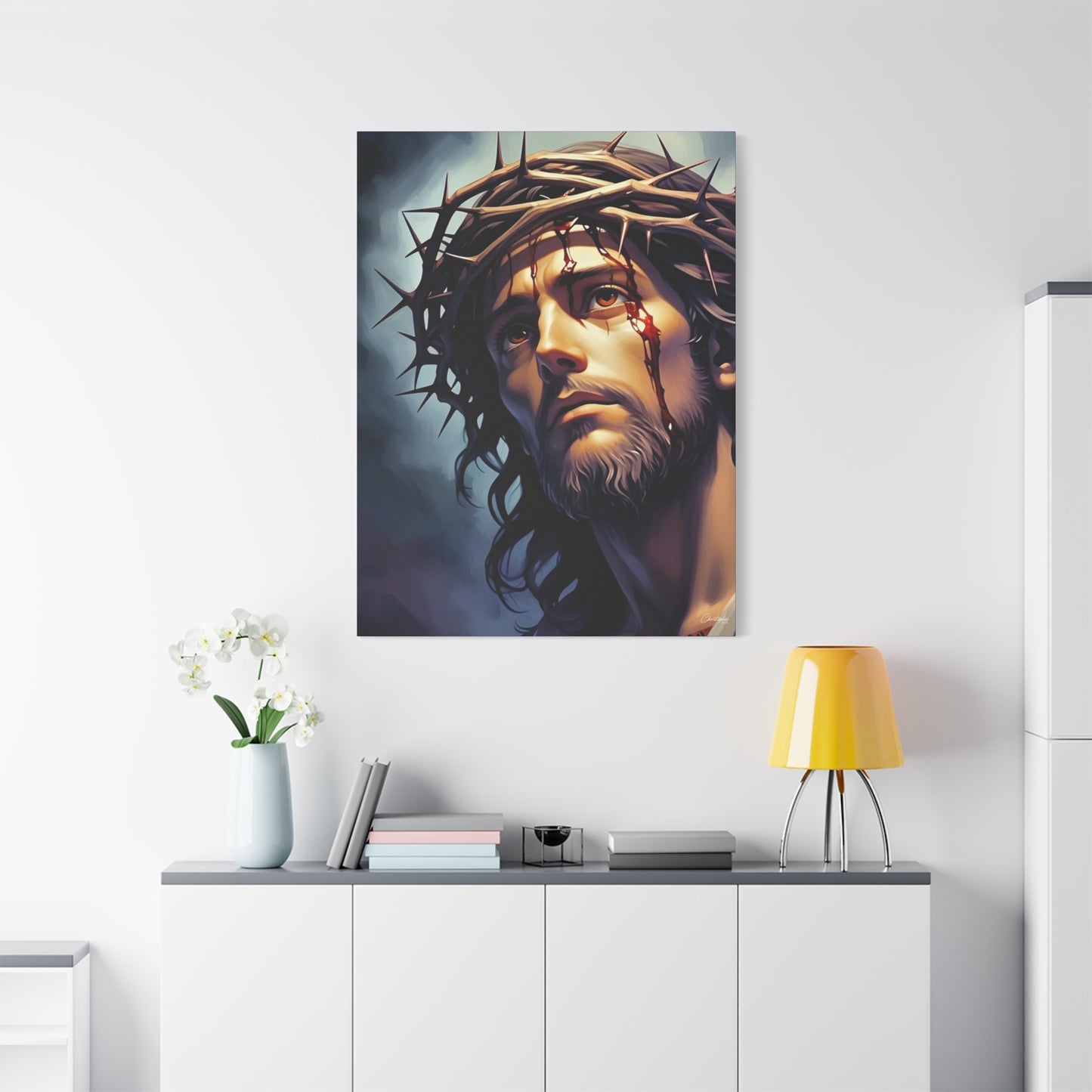 Religious Art Print Canvas, Inspirational Wall Decor, Christian Home Decor, Jesus Art, Gift for Faith-Based Celebrations