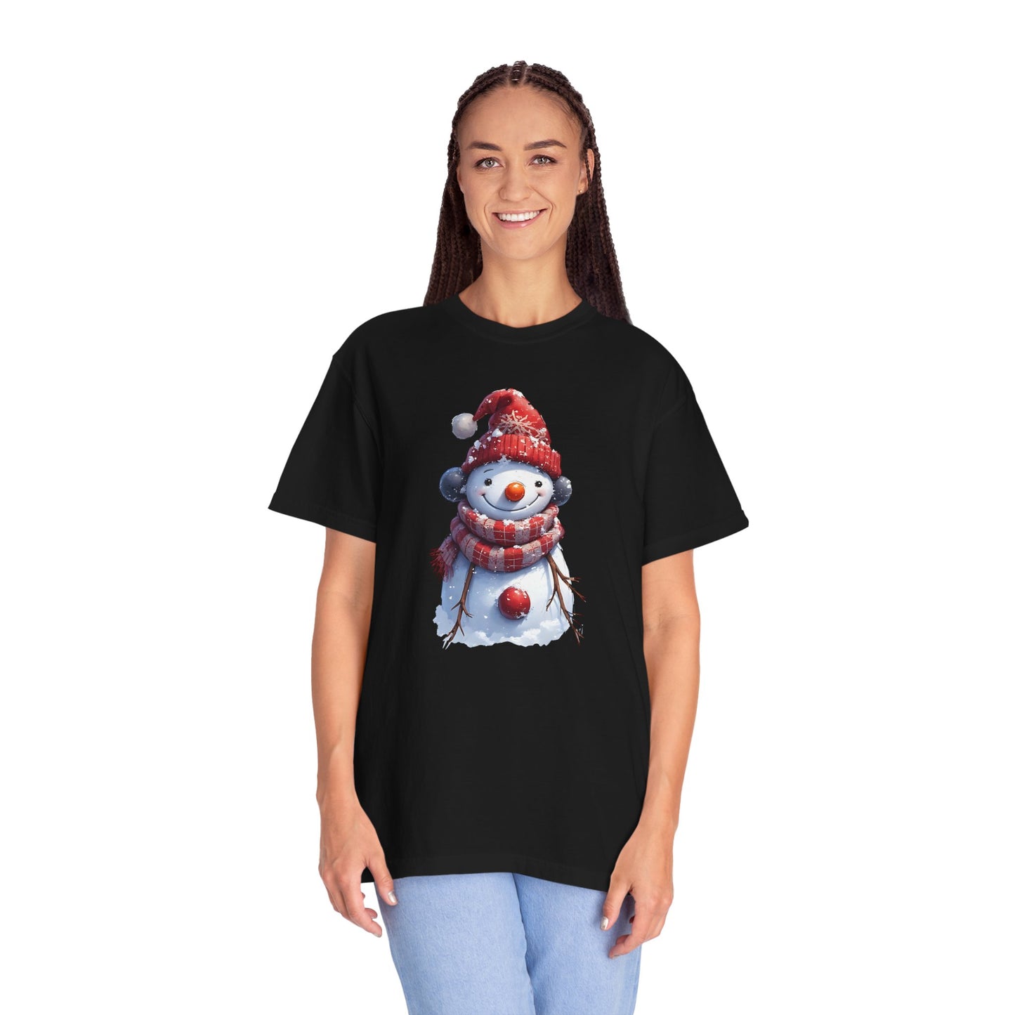 Snowman Holiday T-Shirt — Cute Winter Snowman Graphic Tee