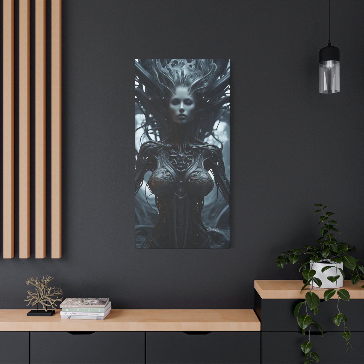 Futuristic Matte Canvas Wall Art – 1.25" Stretched