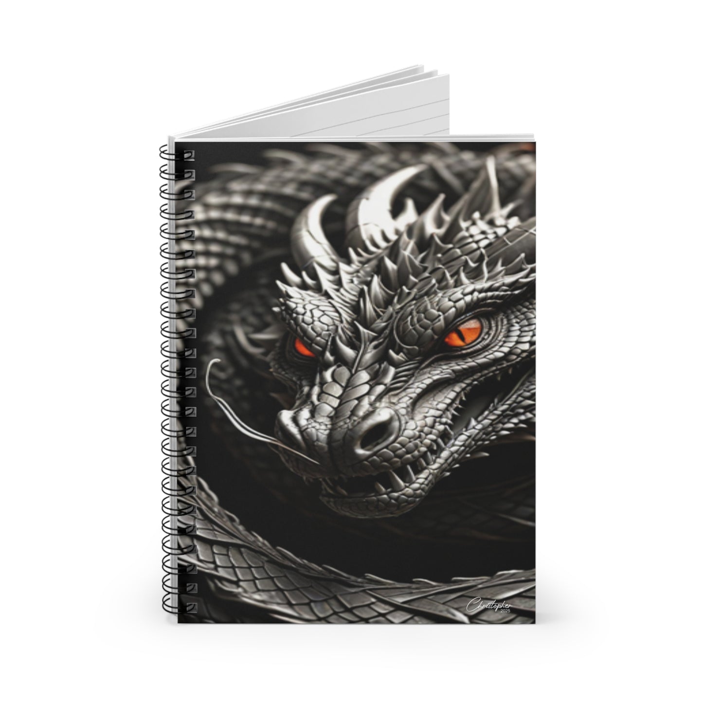 Dragon-Themed Spiral Notebook - Perfect for Art Lovers, Writers, and Fantasy Enthusiasts, Ideal Gift for Birthdays, Graduations, and [...]