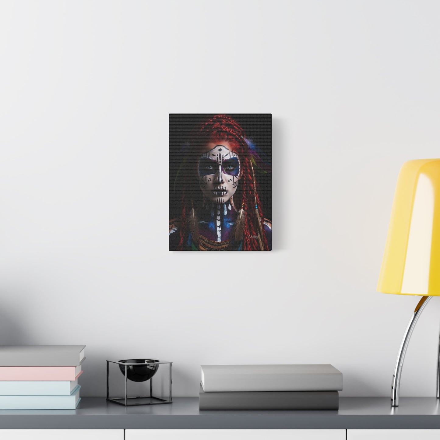 Colorful Tribal Art Canvas Print - Bohemian Home Decor