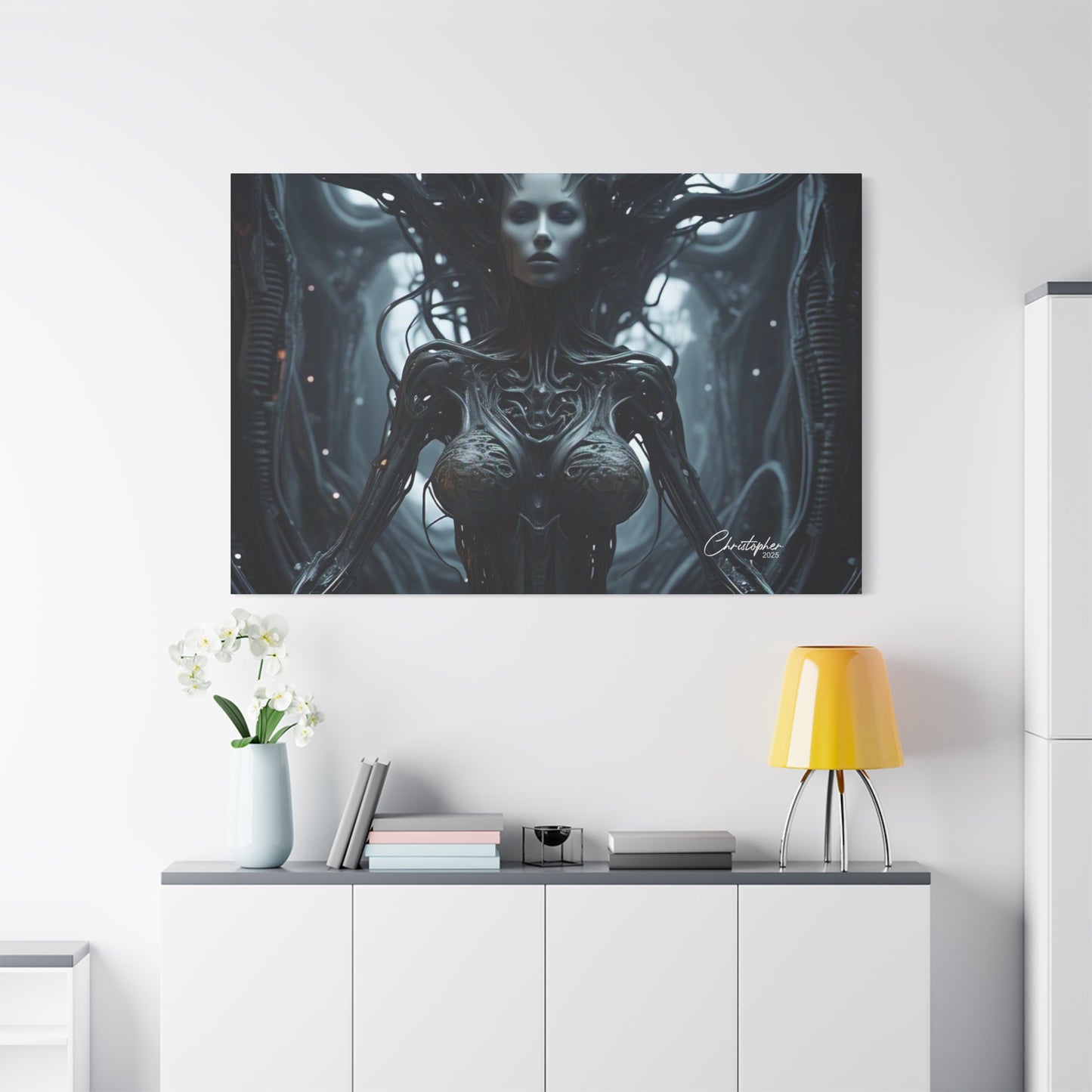 Futuristic Matte Canvas Wall Art – 1.25" Stretched