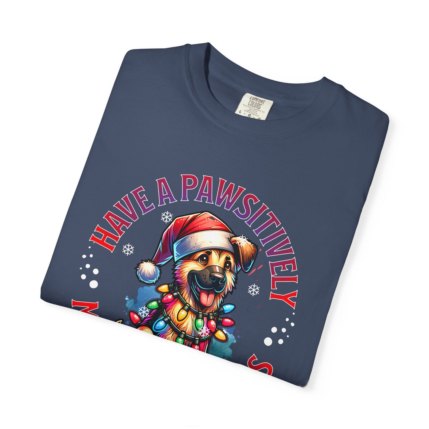 Christmas German Shepard T-Shirt — "Have a Pawsitively Merry Christmas" Holiday Tee