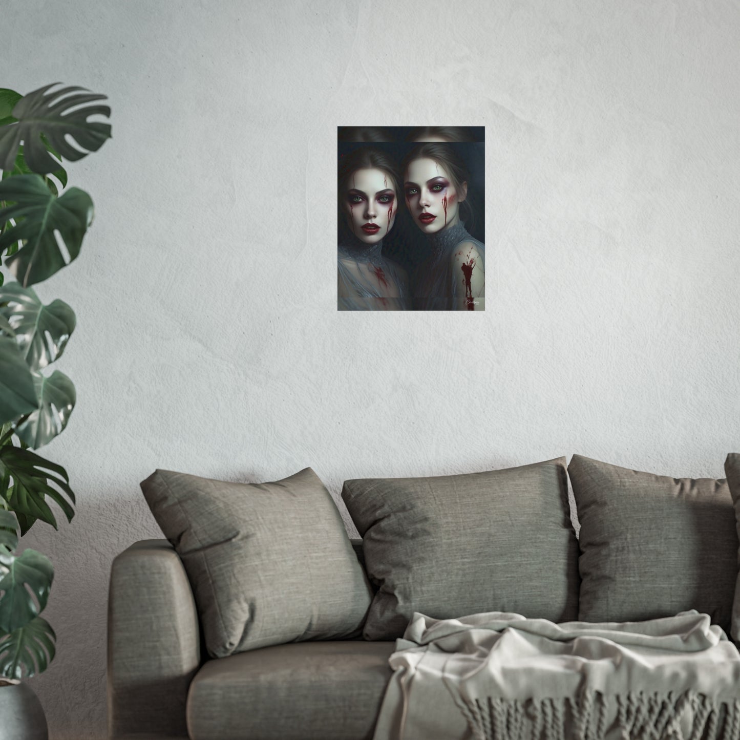 Eerie Fine Art Poster, Dark Fantasy Wall Art, Gothic Decor, Spooky Home Aesthetic, Halloween Wall Art