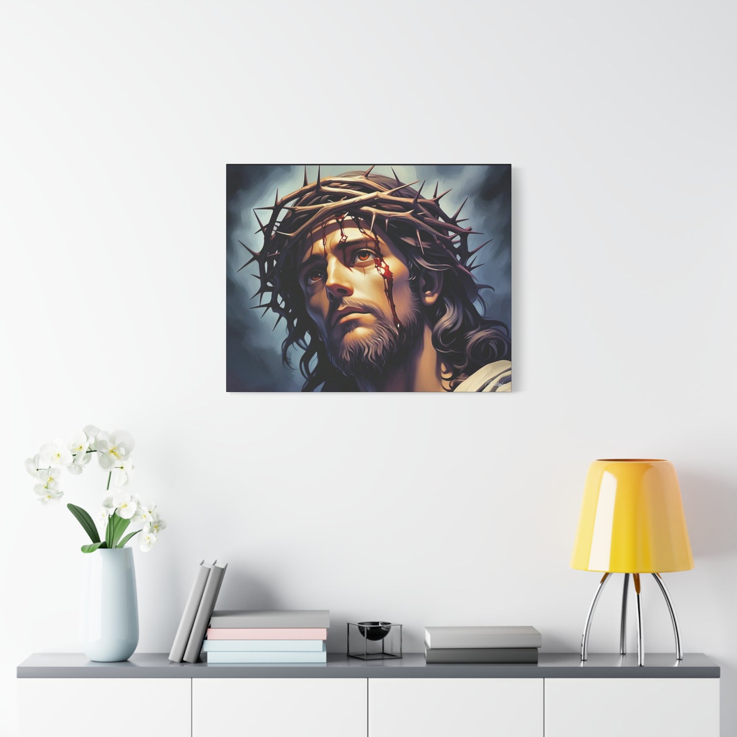Religious Art Print Canvas, Inspirational Wall Decor, Christian Home Decor, Jesus Art, Gift for Faith-Based Celebrations