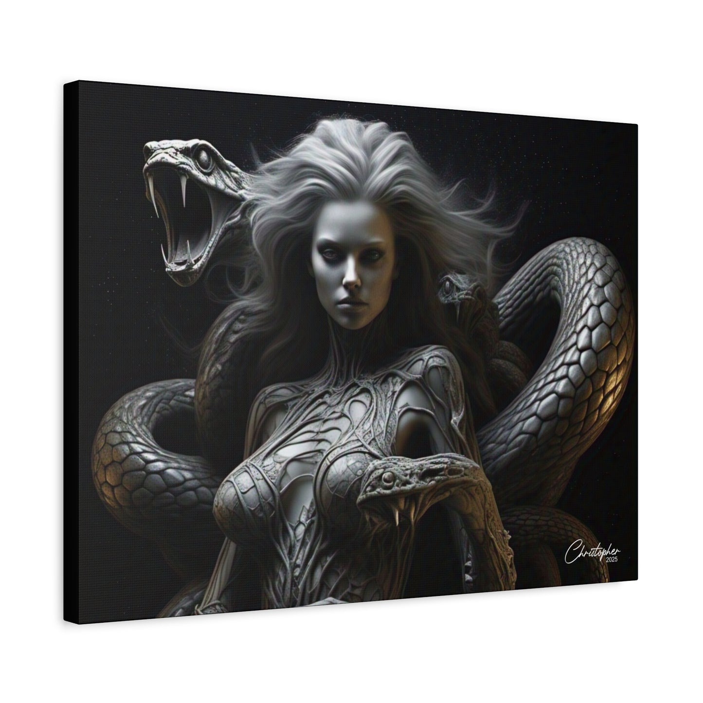 Serpent Goddess Matte Canvas Wall Art