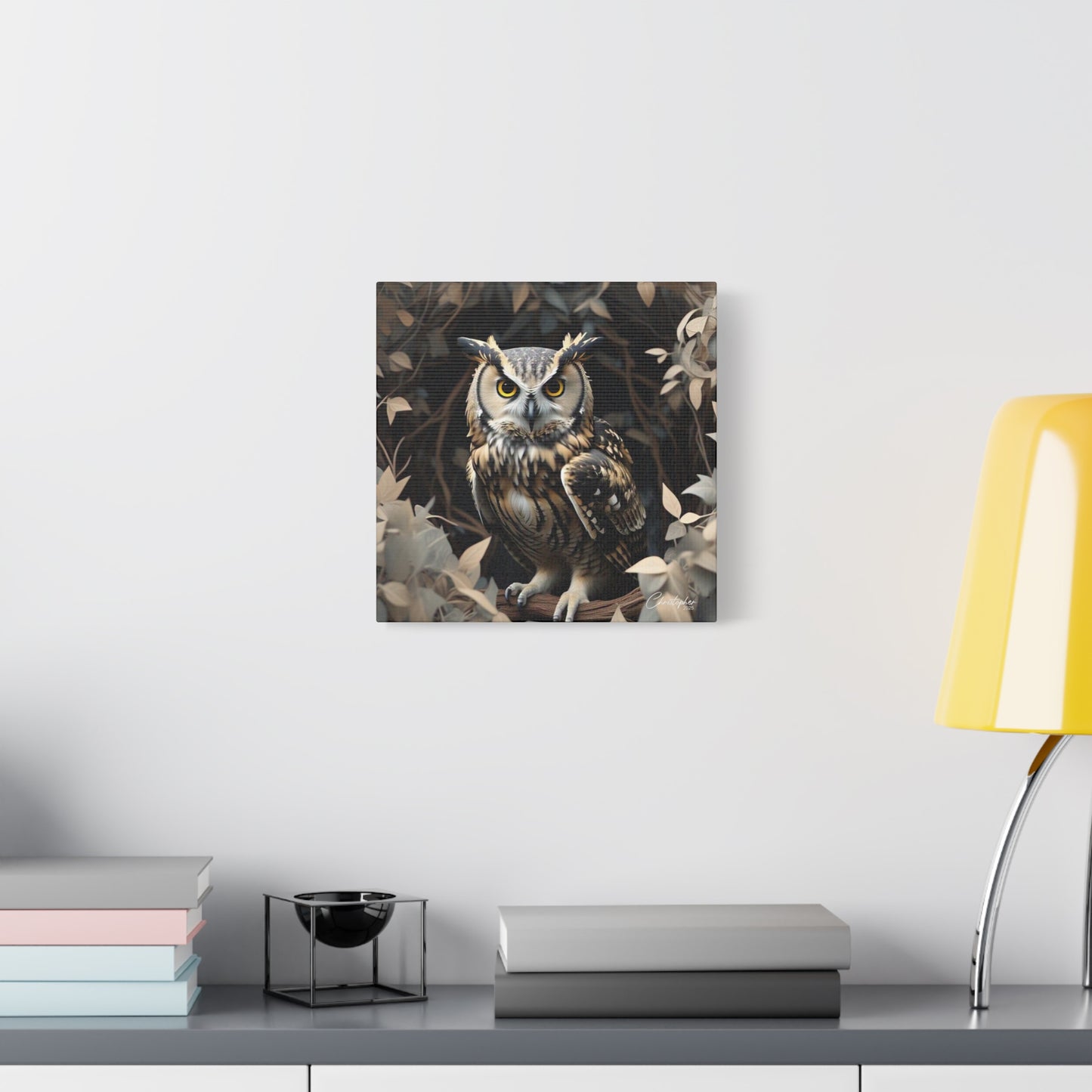 Realistic Owl Canvas Art - Nature Wall Decor for Home & Office