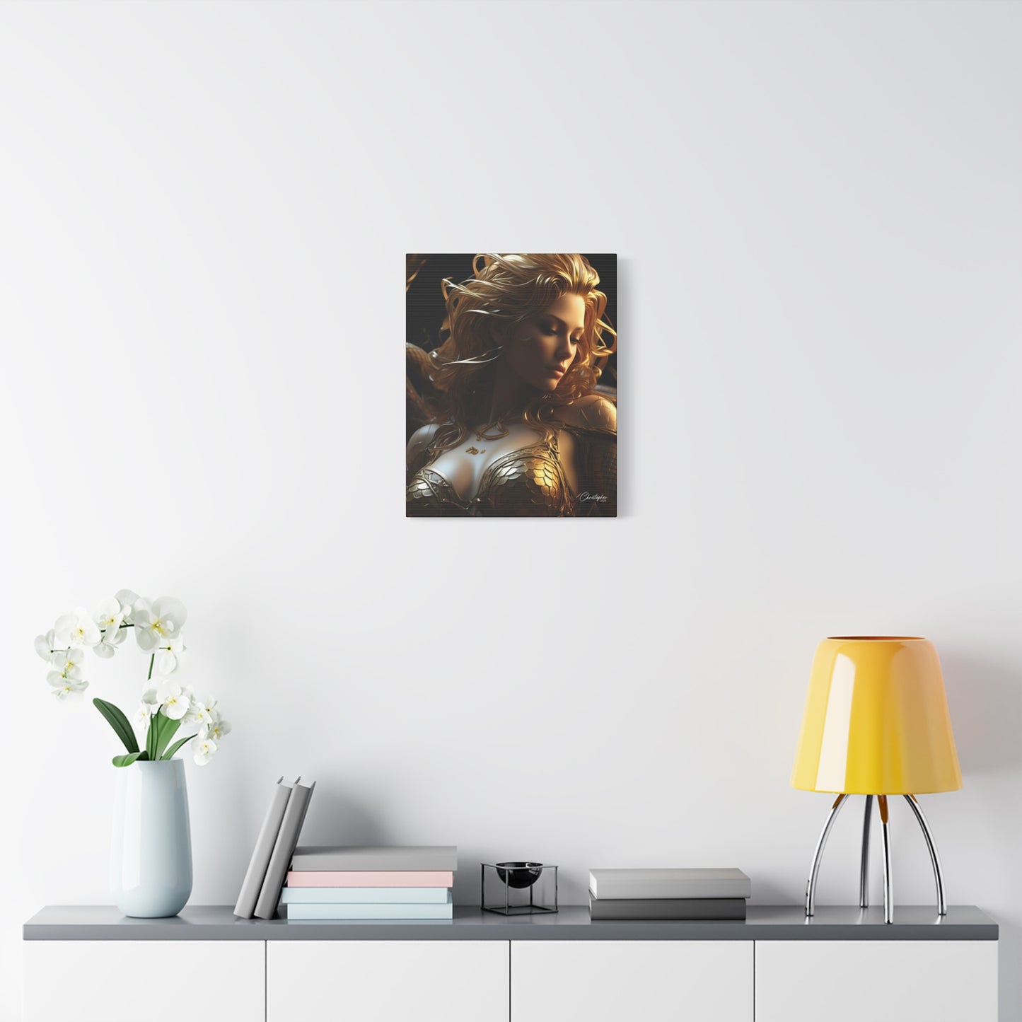 Fantasy Art Canvas Print - Serpent Goddess Home Decor