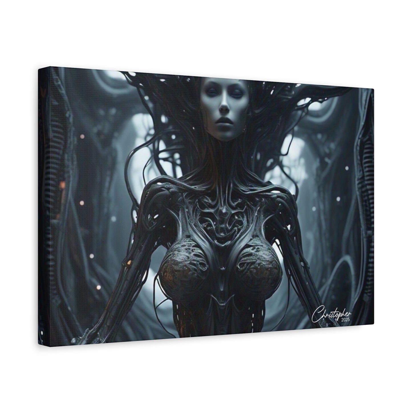 Futuristic Matte Canvas Wall Art – 1.25" Stretched