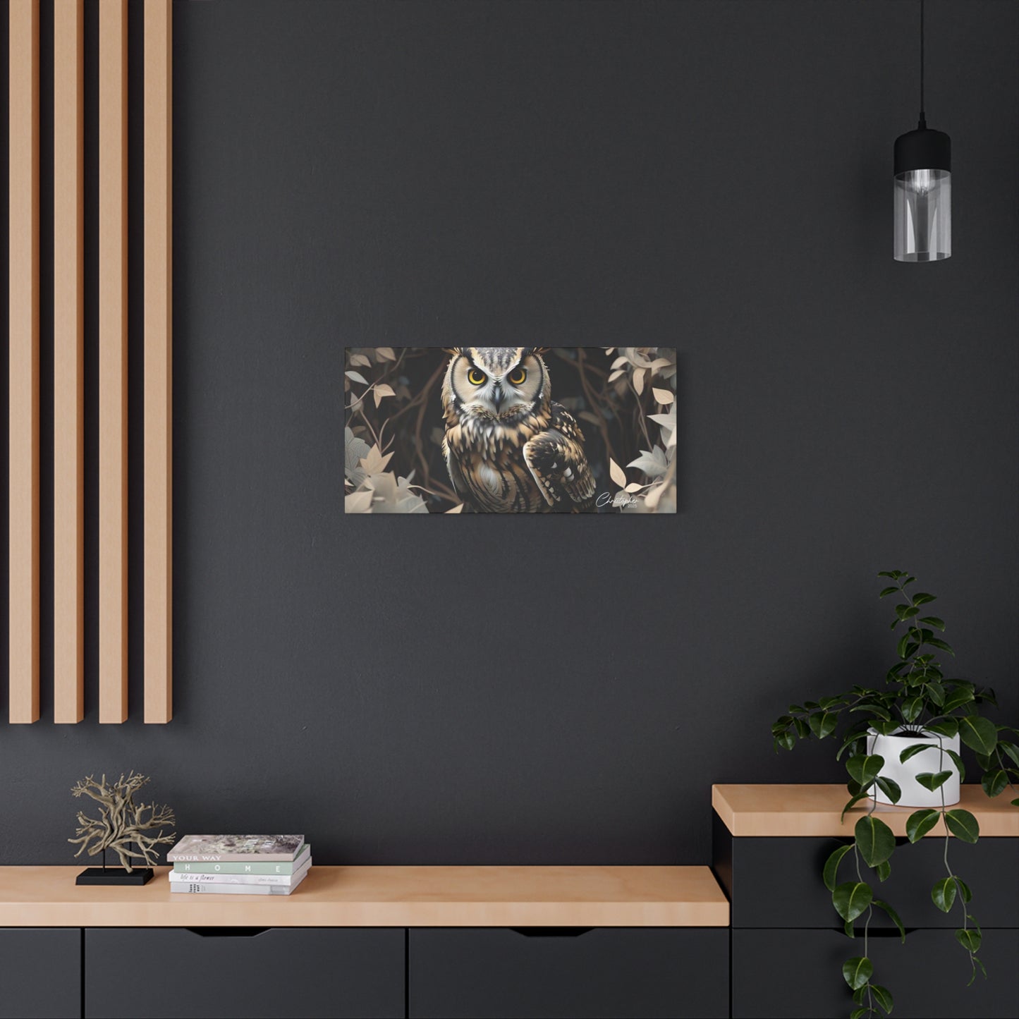 Realistic Owl Canvas Art - Nature Wall Decor for Home & Office