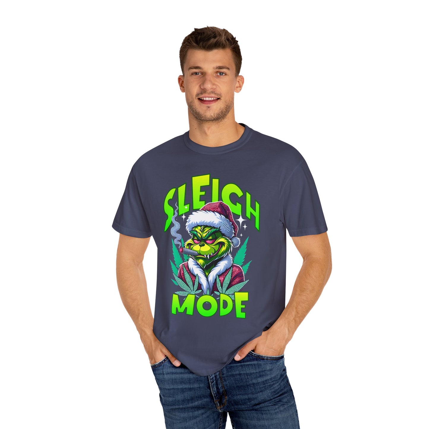 Sleigh Mode T-Shirt — Grinch Holiday Graphic Tee