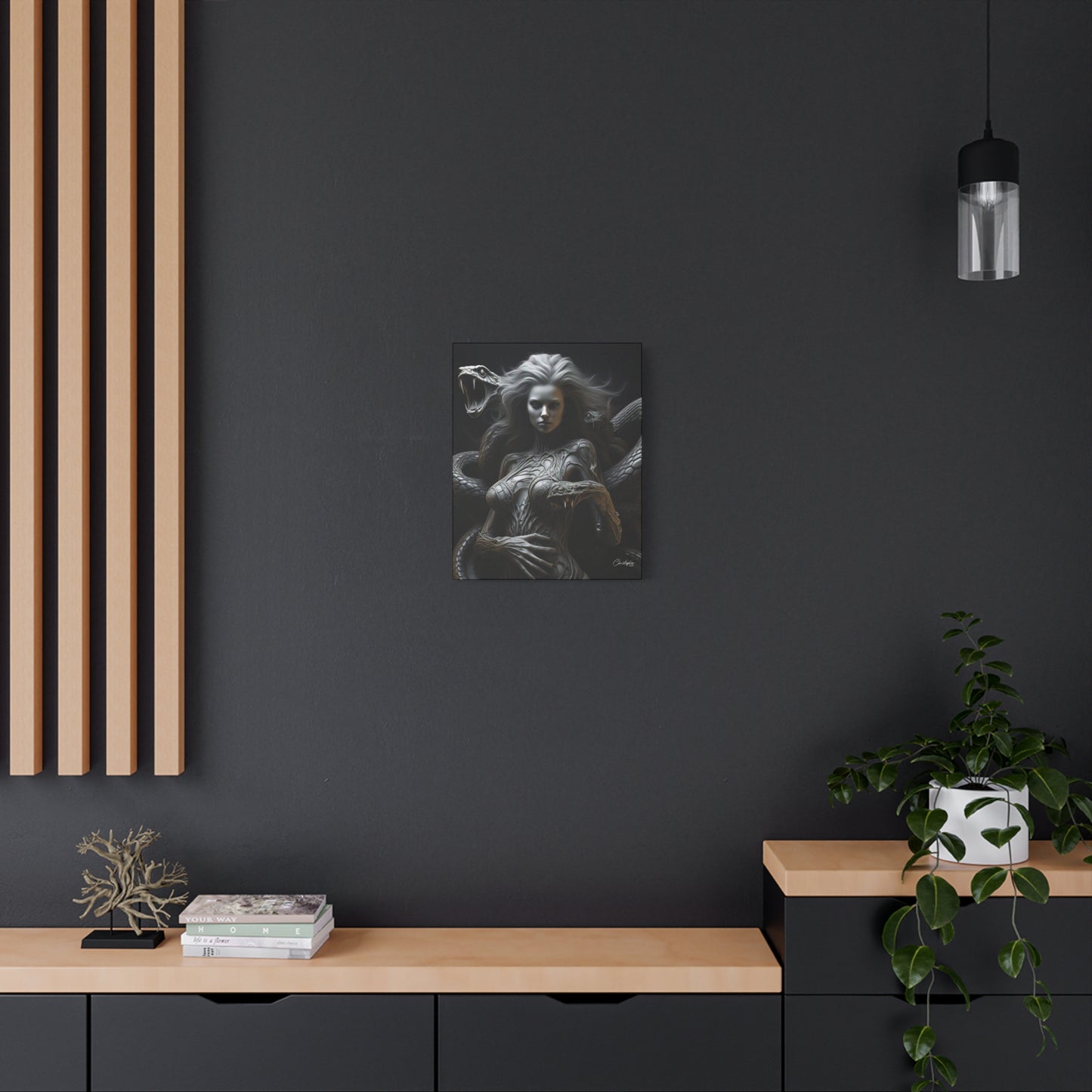 Serpent Goddess Matte Canvas Wall Art