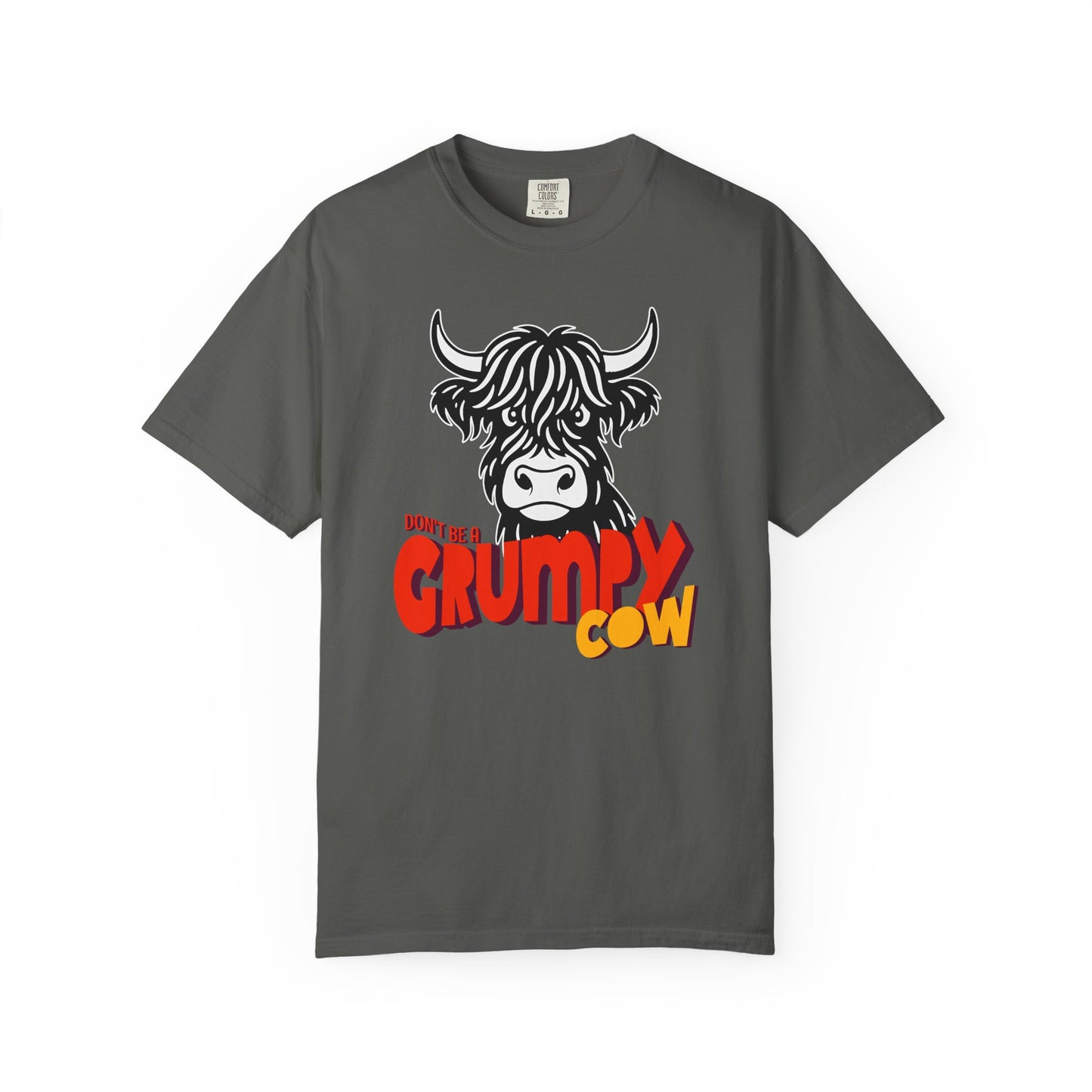 Grumpy Cow T-Shirt — Funny Highland Cow Graphic Tee