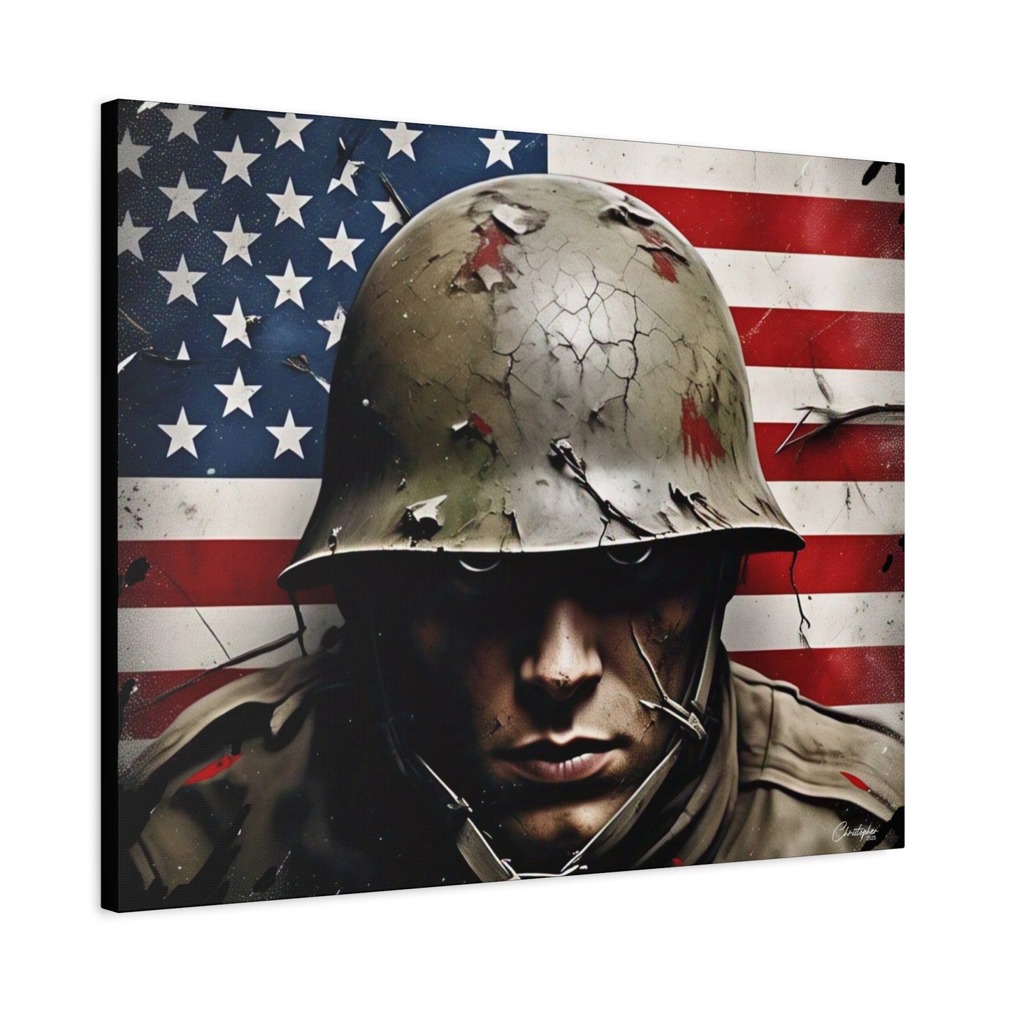 Military-Themed Canvas Art, Military Canvas Print, Wall Art for Veterans, Patriotic Home Decor, Gift for Army, Military Artwork, [...]