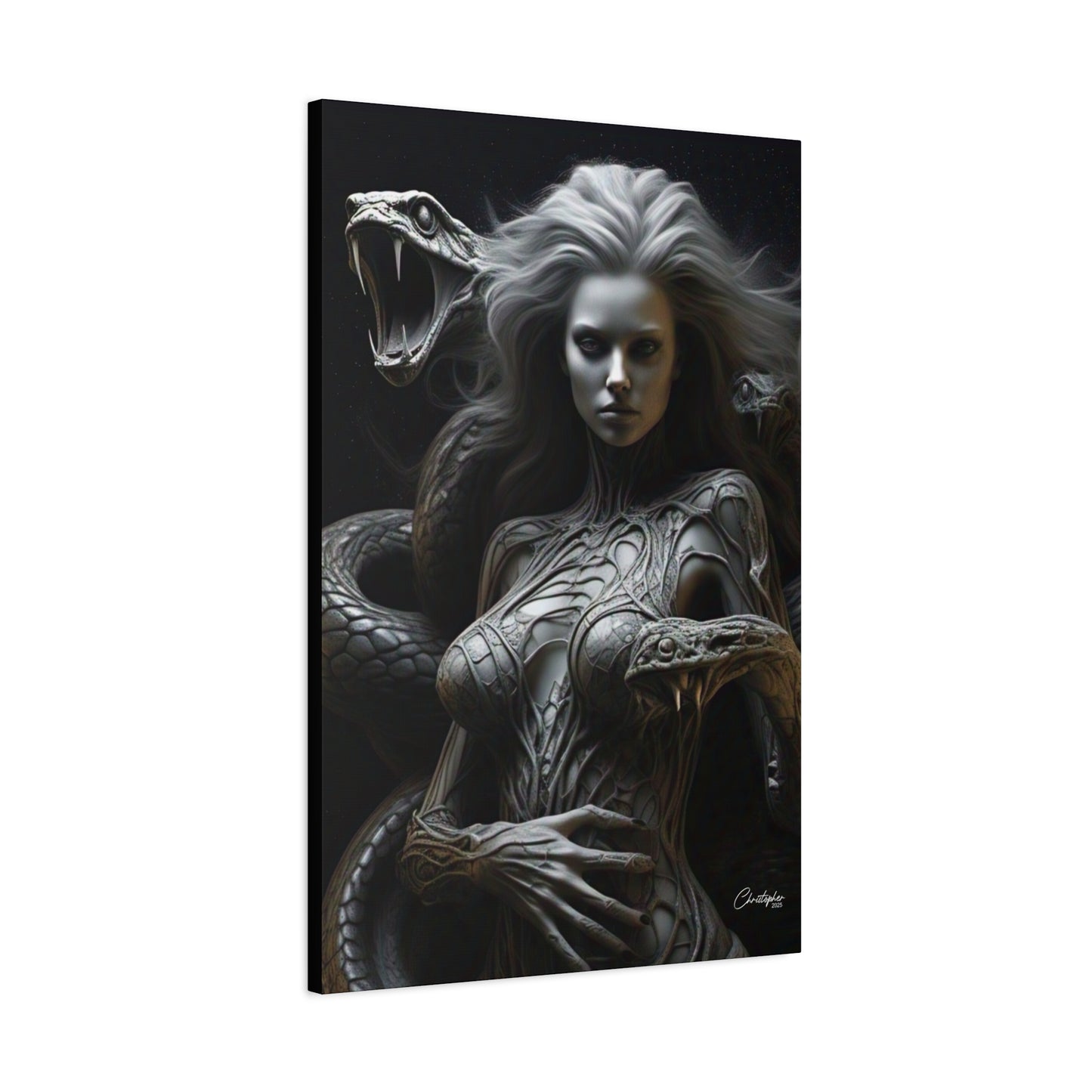 Serpent Goddess Matte Canvas Wall Art