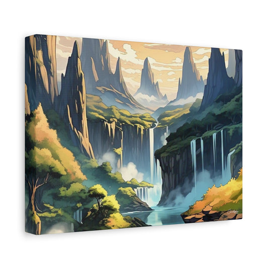 Serene Landscape Canvas Wall Art, Nature Home Decor, Tranquil Living Room Accent, Gift for Nature Lovers, Gallery Wall Piece