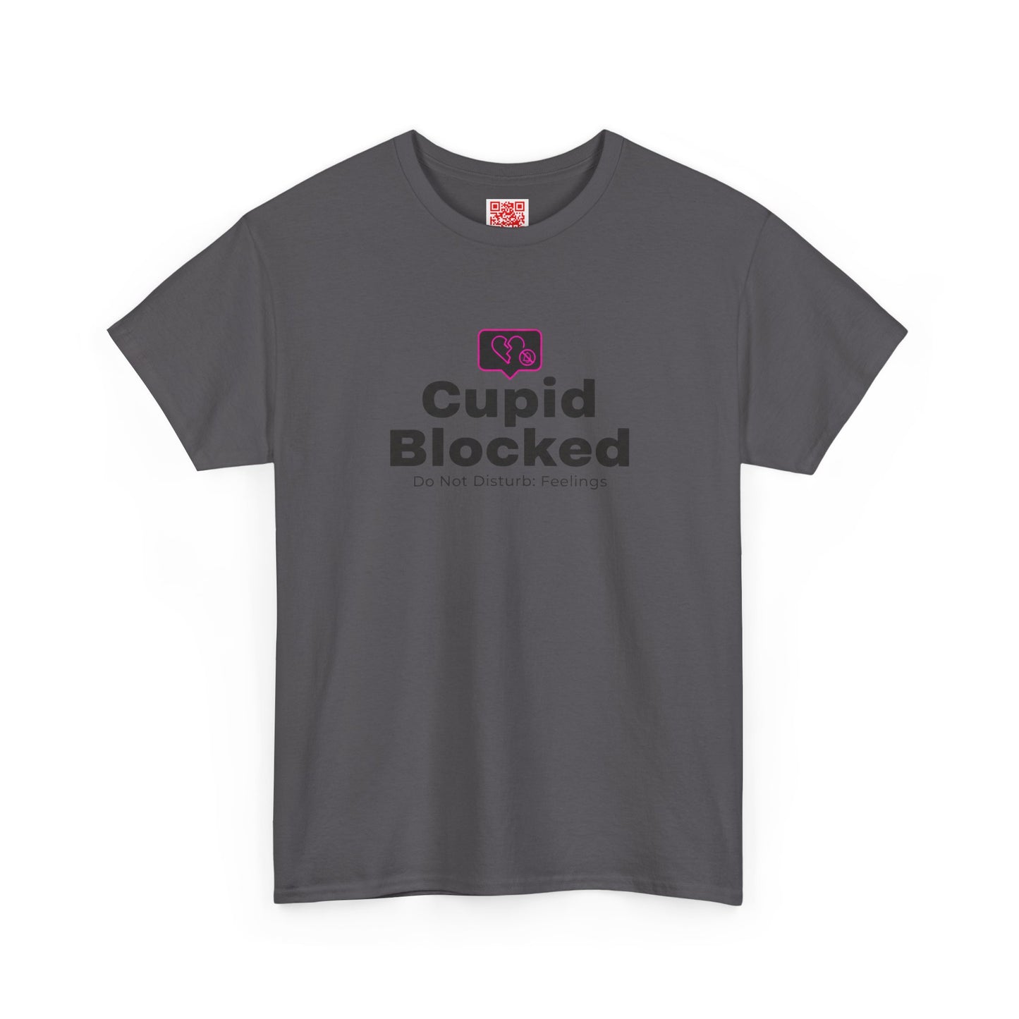 Cupid Blocked T-Shirt — Funny Anti-Valentine Graphic Tee