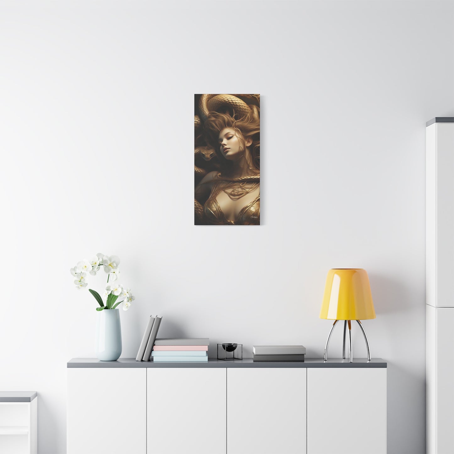 Goddess of Serpents Canvas Art - Stretched Matte Wall Decor