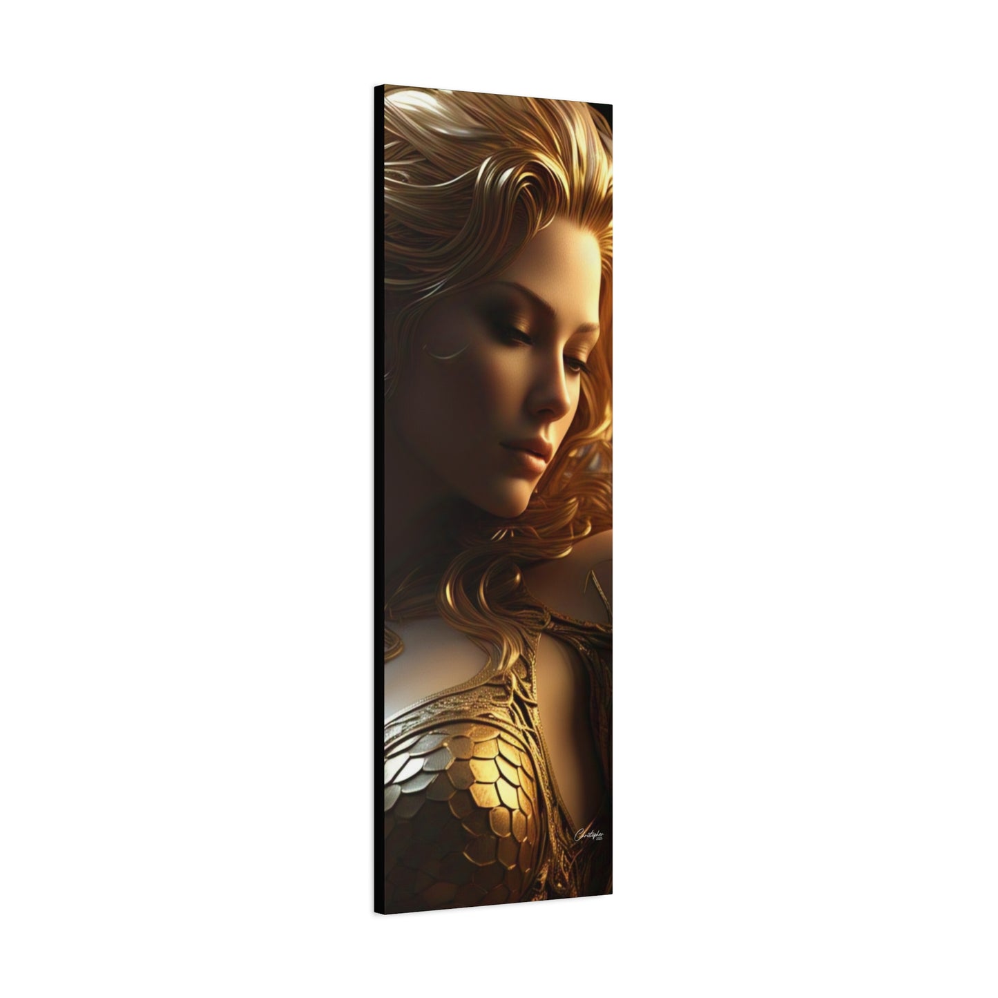 Fantasy Art Canvas Print - Serpent Goddess Home Decor