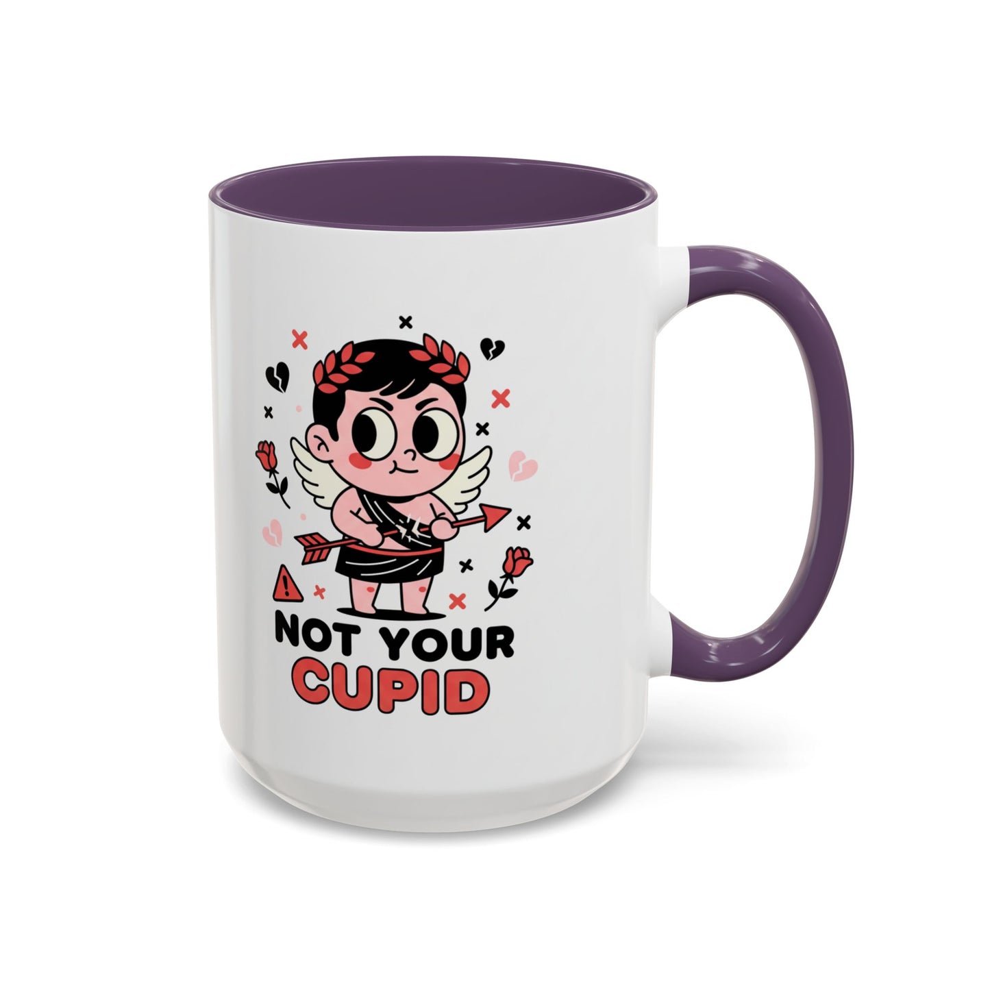 Cheeky Anti-Valentine Accent Coffee Mug — 11/15oz