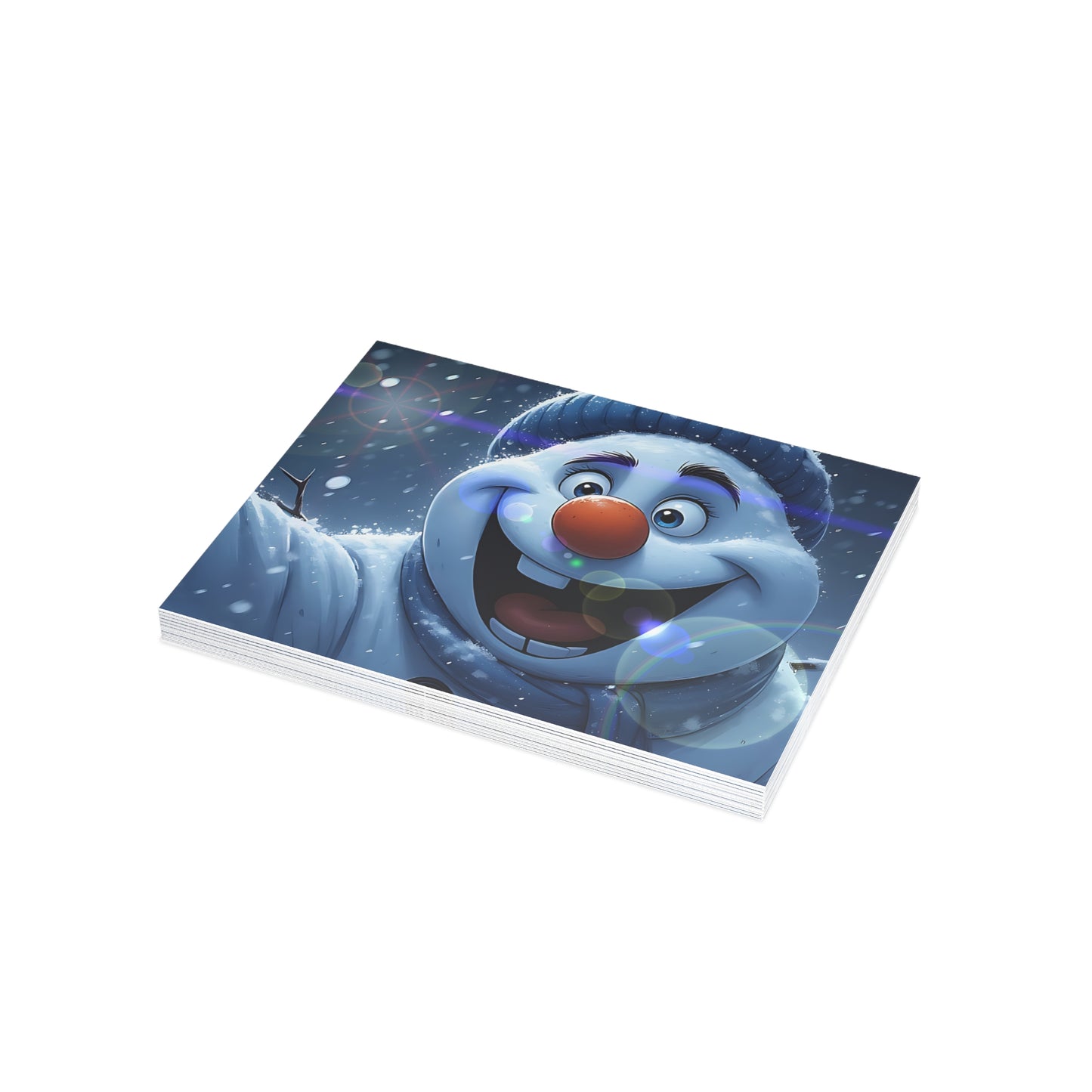 Happy Snowman (Christmas Selfies) Postcard Bundles (envelopes included)