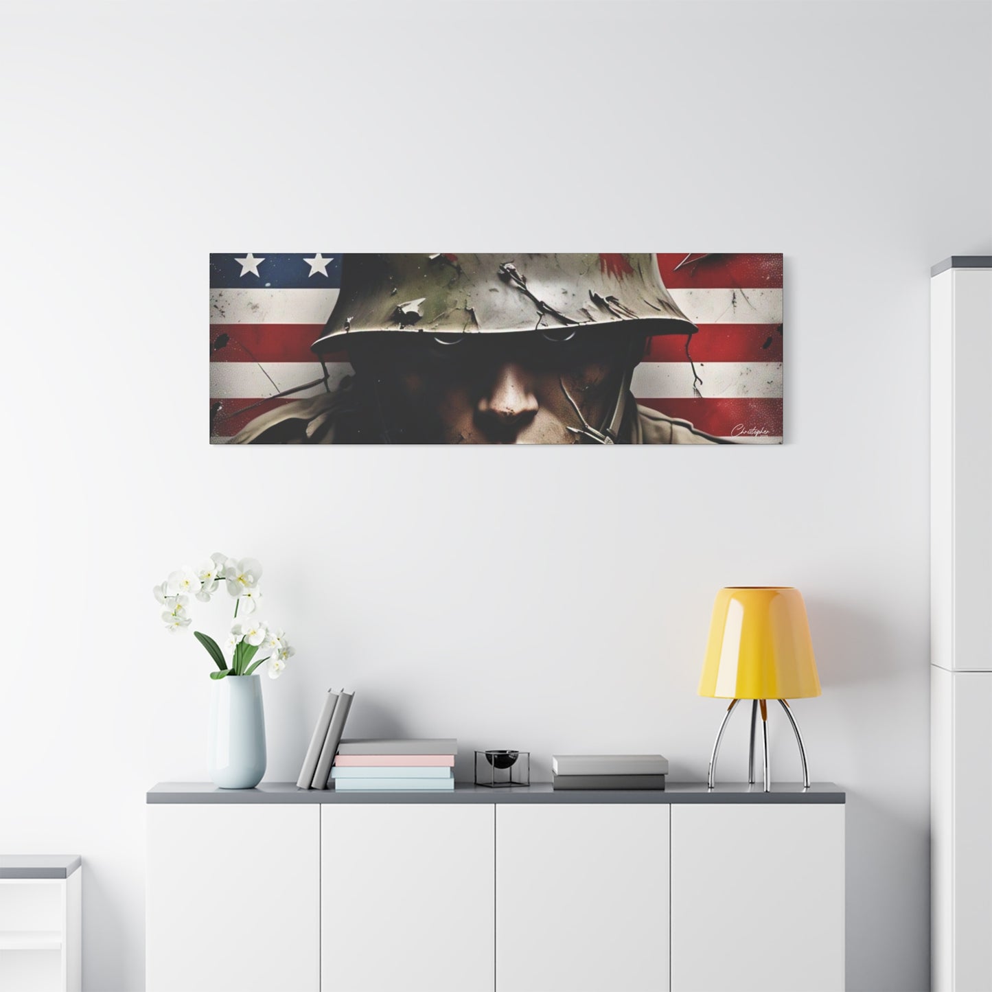 Military-Themed Canvas Art, Military Canvas Print, Wall Art for Veterans, Patriotic Home Decor, Gift for Army, Military Artwork, [...]