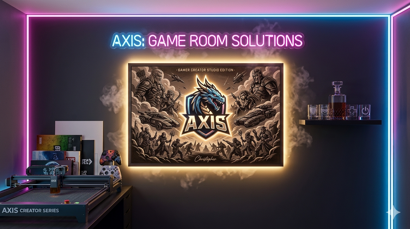 Axis Lumina | Custom Backlit Art Display