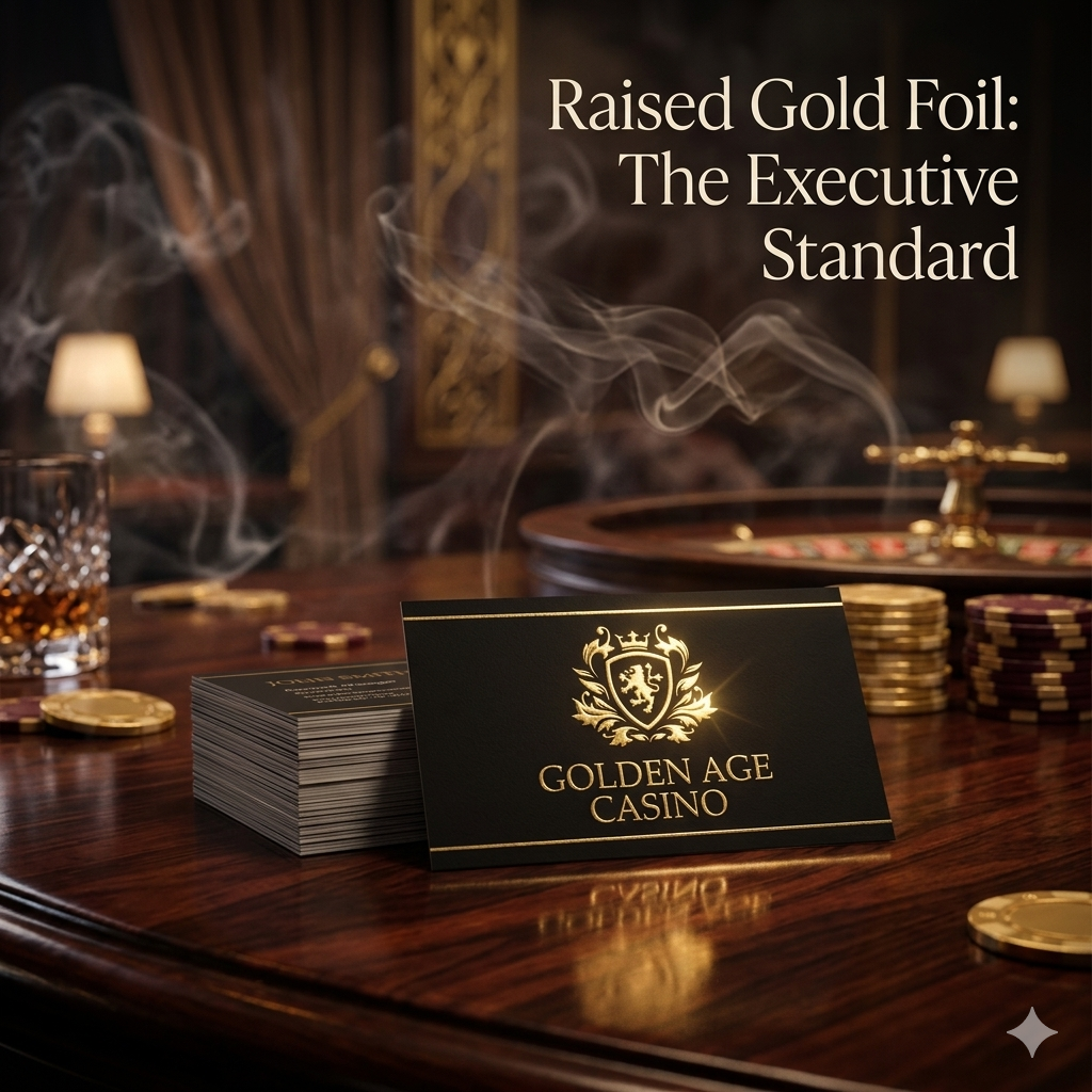 Raised Foil Business Cards: The Executive Standard