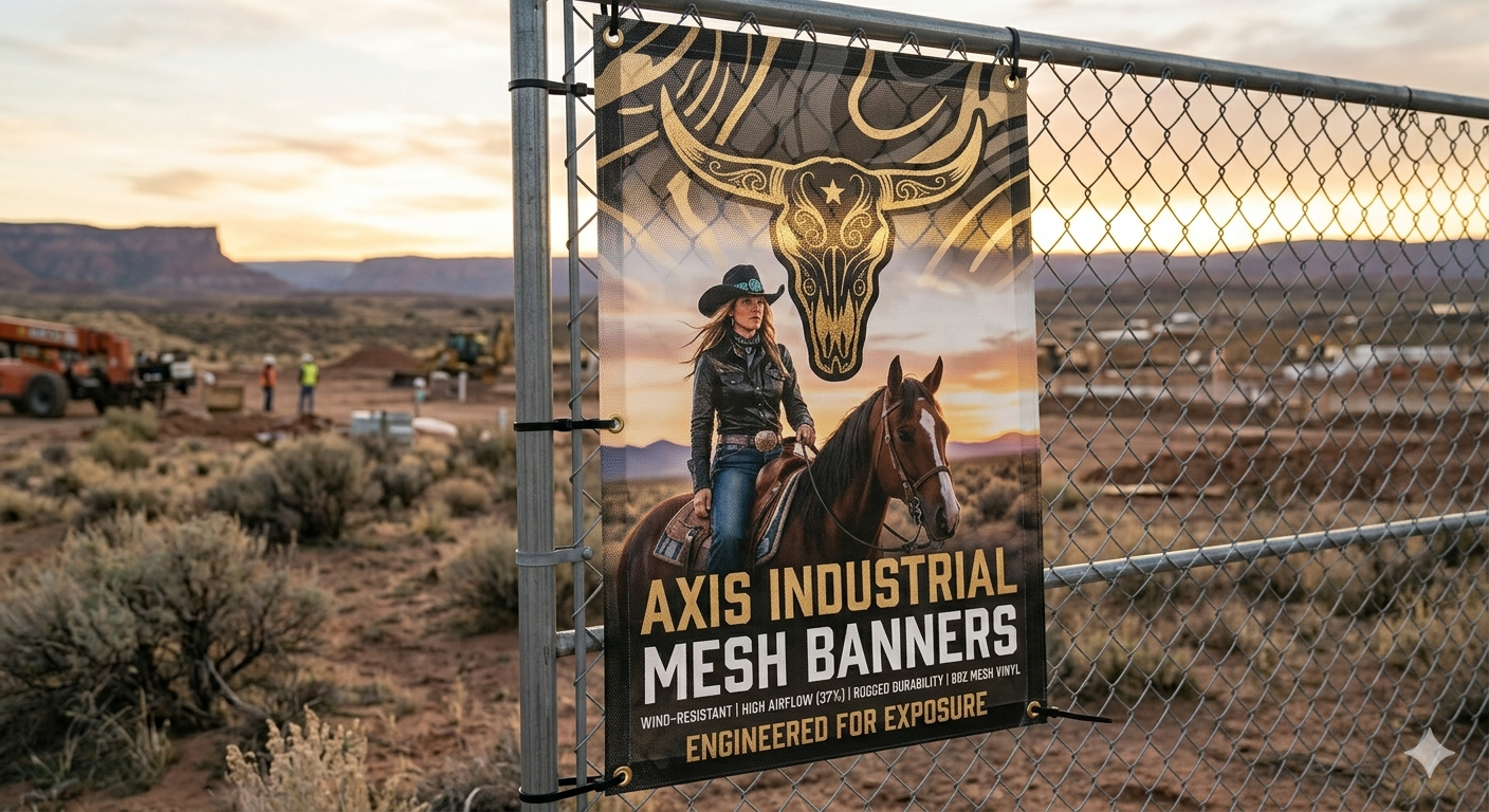 Axis Industrial Mesh Banners: The Wind-Proof Standard