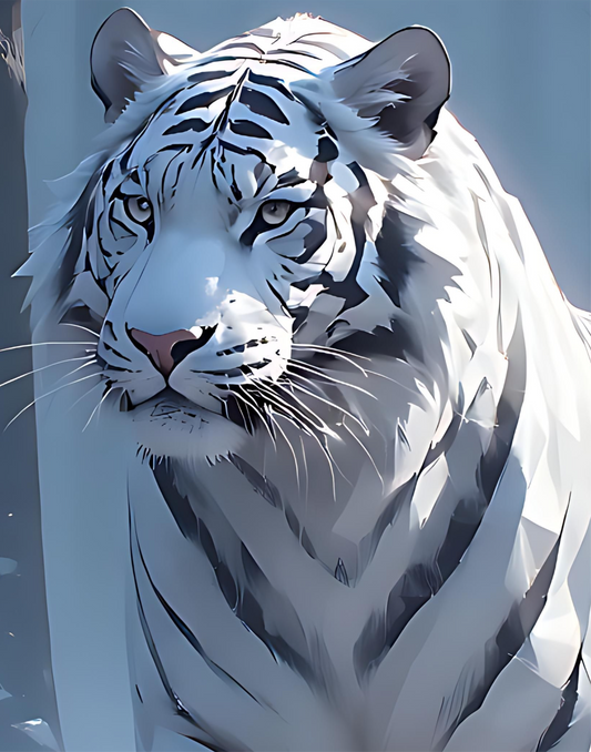 Laser Engraved Canvas Panel Tiger 2  8"x10"