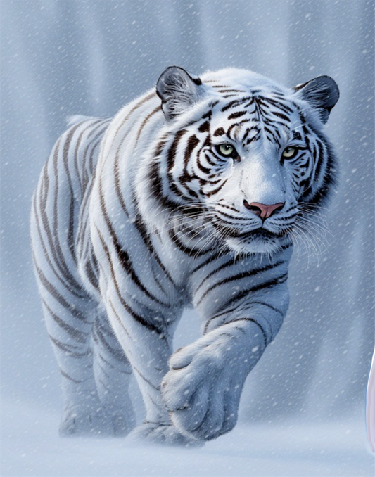 Laser Engraved Canvas Panel Tiger 4 8"x10"