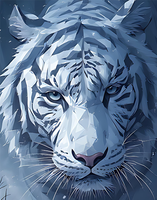 Laser Engraved Canvas Panel Tiger 8 8"x10"